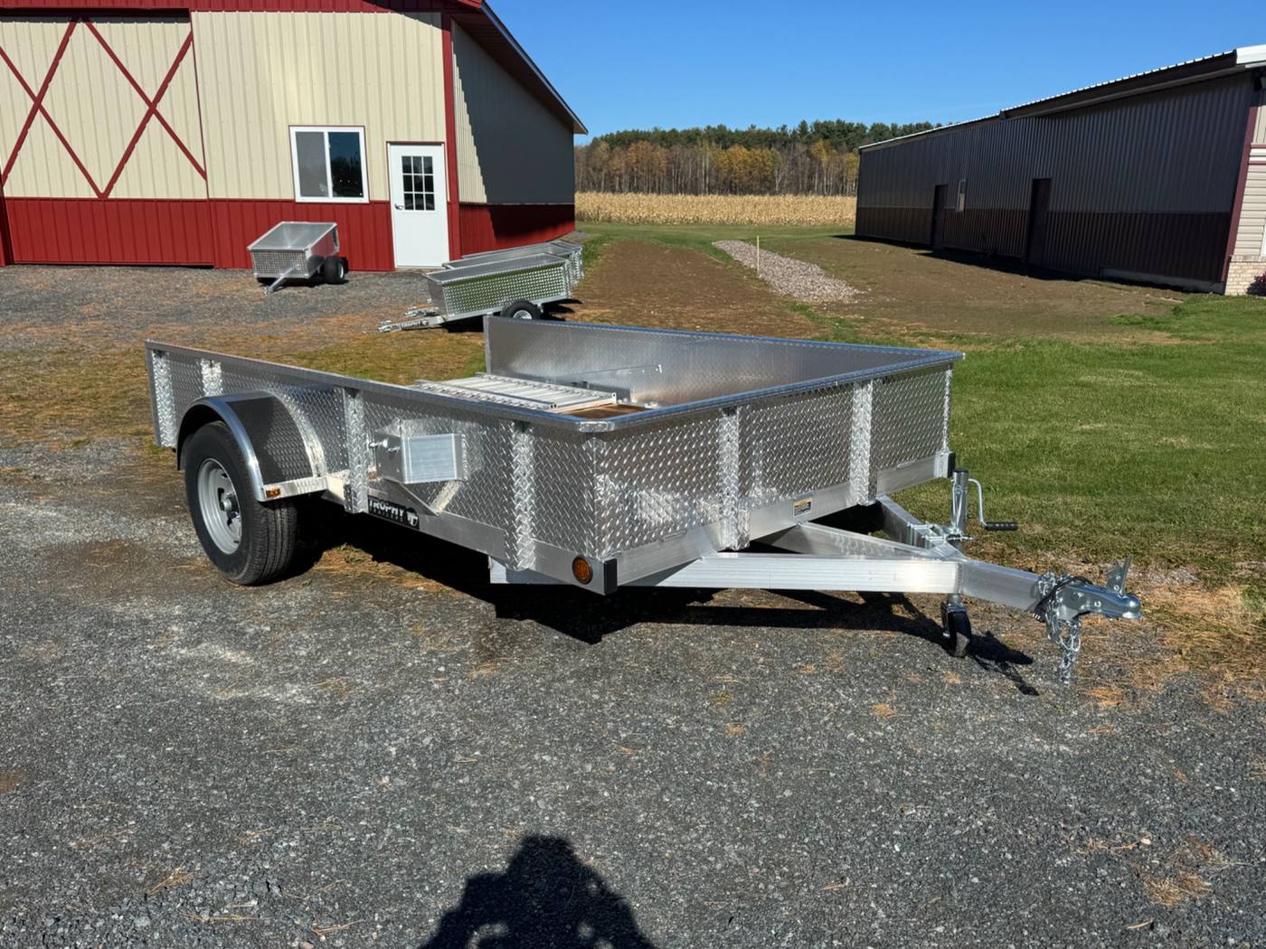 2027 Trophy 6.5x10 Aluminum Trailer, Diamond Plate Sides, Single Axle, Tip-In Ramp, photo 7