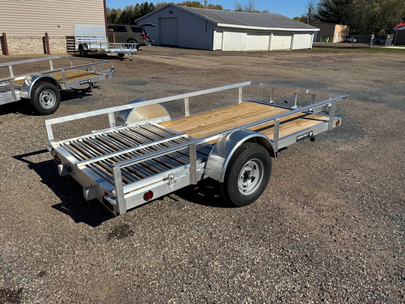 2027 Trophy 5x10 Aluminum Utility Trailer, Single Axle, Tip-In Ramp, photo 5