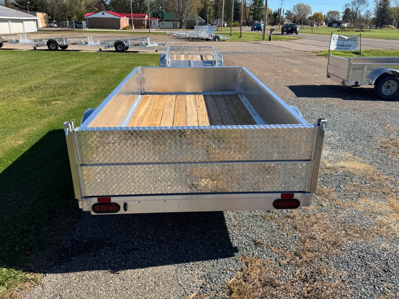 2027 Trophy 5x10 Aluminum Trailer, Diamond Plate Sides, Single Axle, Stacked Ramp, photo 4
