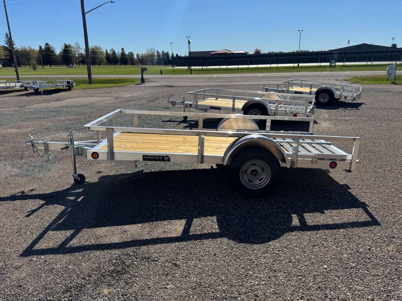 2027 Trophy 5x10 Aluminum Utility Trailer, Single Axle, Tip-In Ramp, photo 2