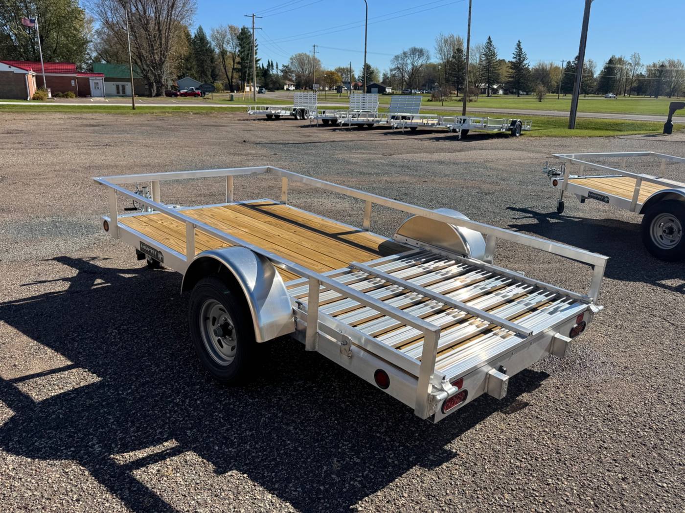 2027 Trophy 5x10 Aluminum Utility Trailer, Single Axle, Tip-In Ramp, photo 3