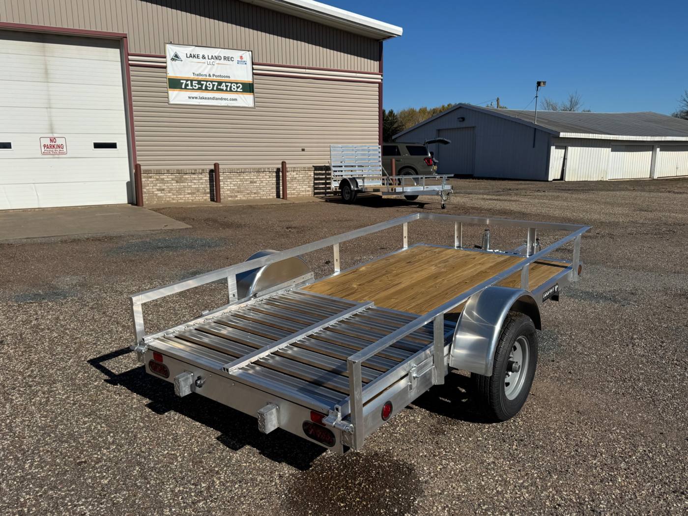 2027 Trophy 5x10 Aluminum Utility Trailer, Single Axle, Tip-In Ramp, photo 5