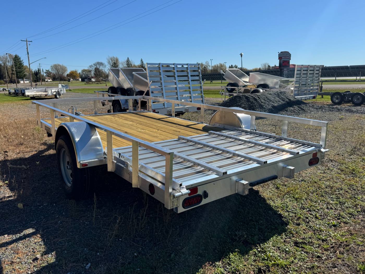 2027 Trophy 6.5x12 Aluminum Utility Trailer, Single Axle, Tip-In Ramp, photo 3