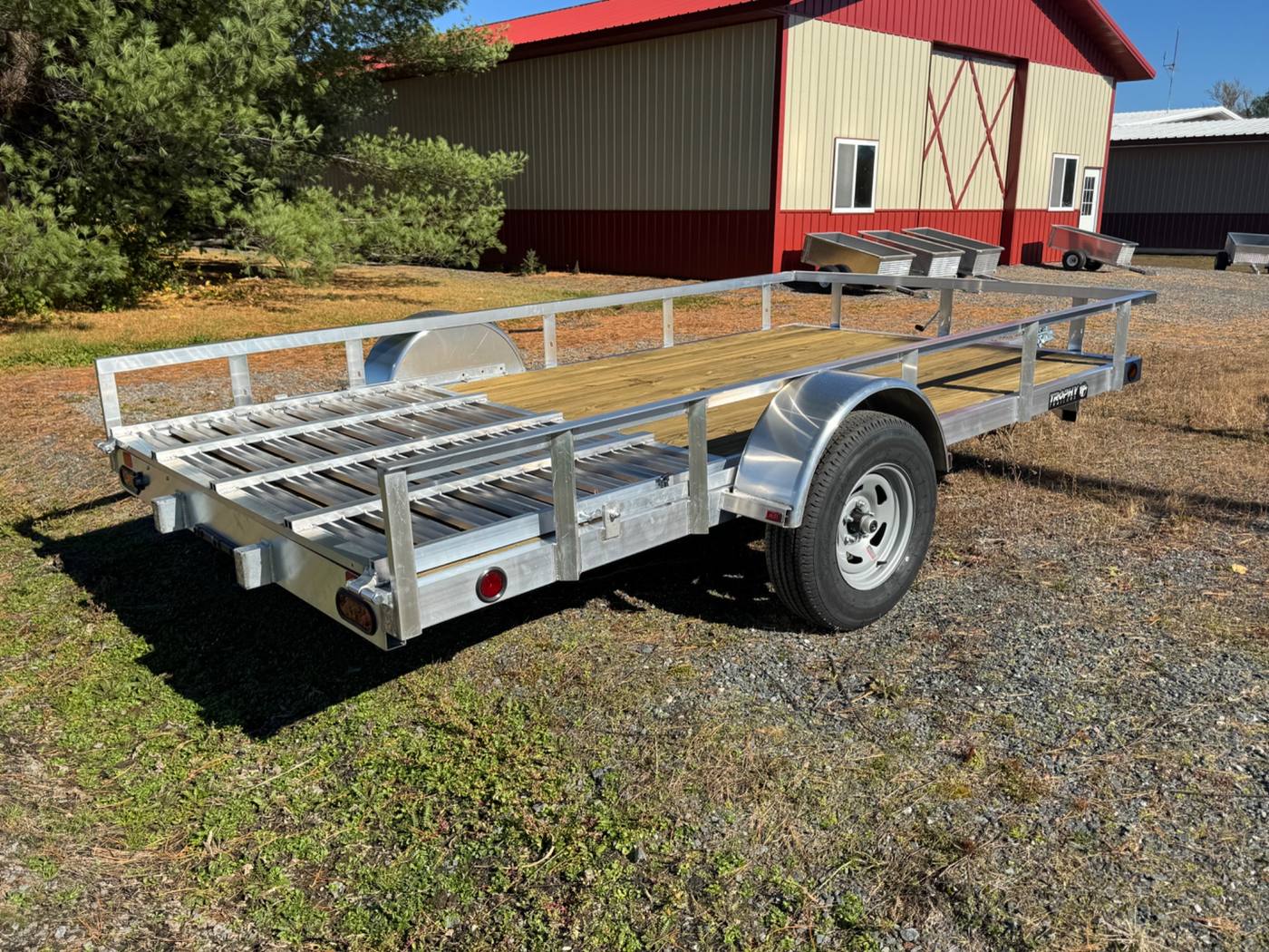 2027 Trophy 6.5x12 Aluminum Utility Trailer, Single Axle, Tip-In Ramp, photo 4