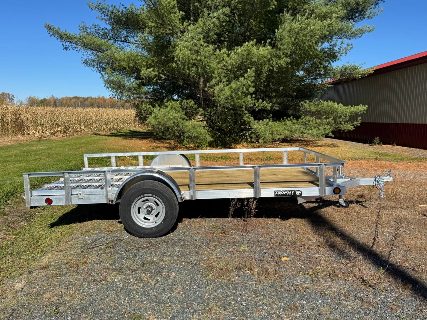 2027 Trophy 6.5x12 Aluminum Utility Trailer, Single Axle, Tip-In Ramp, photo 5