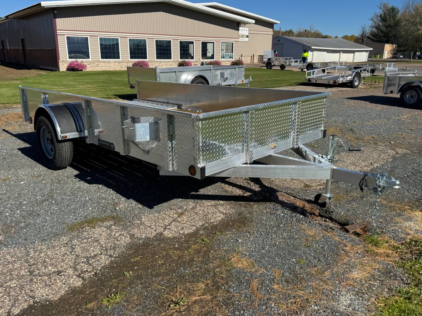 2027 Trophy 6.5x12 Aluminum Trailer, Diamond Plate Sides, Single Axle, Tip-In Ramp, photo 8