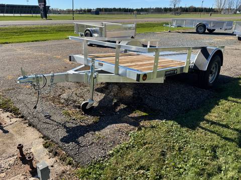2026 Trophy 5x8 Aluminum Utility Trailer, Single Axle, Tip-In Ramp