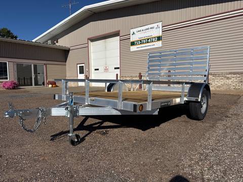 2027 Trophy 6.5x10 Aluminum Utility Trailer, Single Axle, Tip-In Ramp
